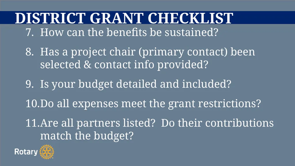 TITLE D6780 Grant Qualification & Management - slide 36 of 52
