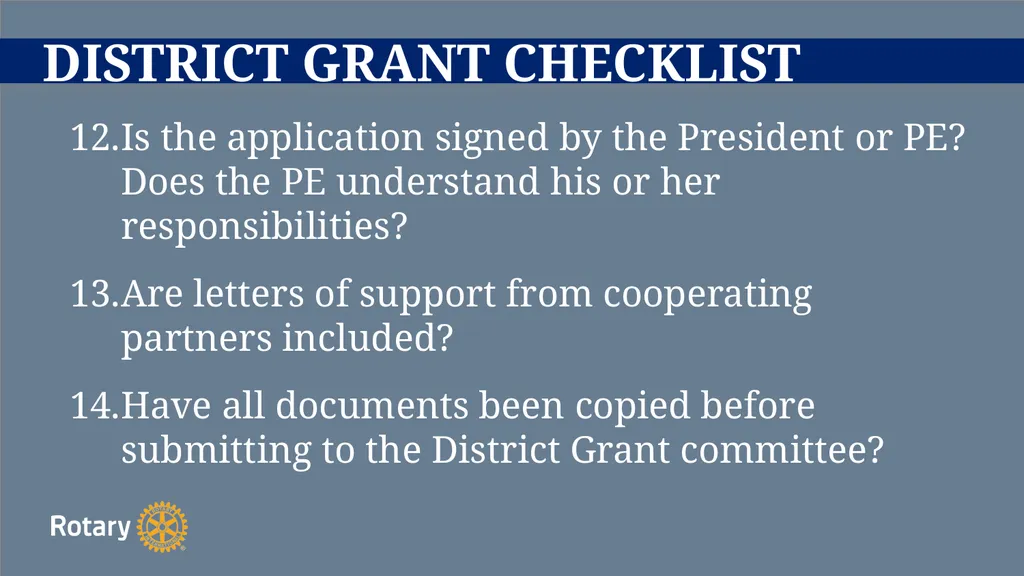 TITLE D6780 Grant Qualification & Management - slide 37 of 52