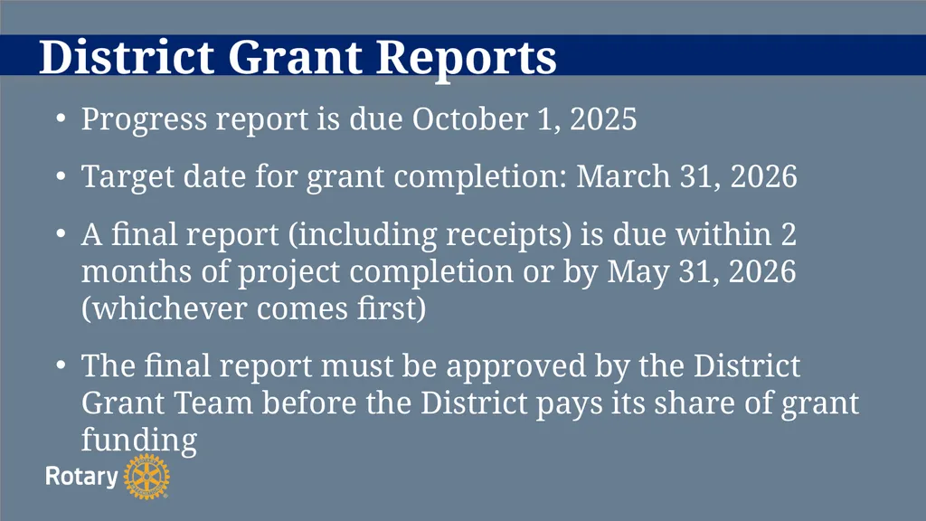 TITLE D6780 Grant Qualification & Management - slide 43 of 52