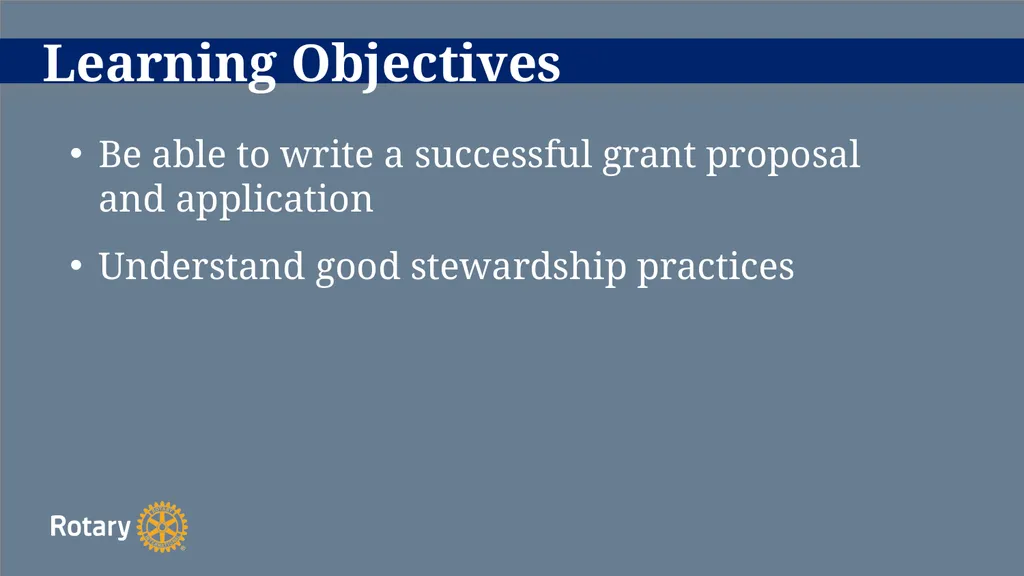 TITLE D6780 Grant Qualification & Management - slide 30 of 52