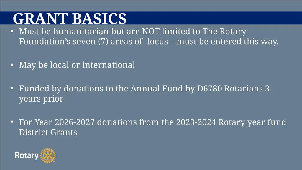 TITLE D6780 Grant Qualification & Management - slide 8 of 40