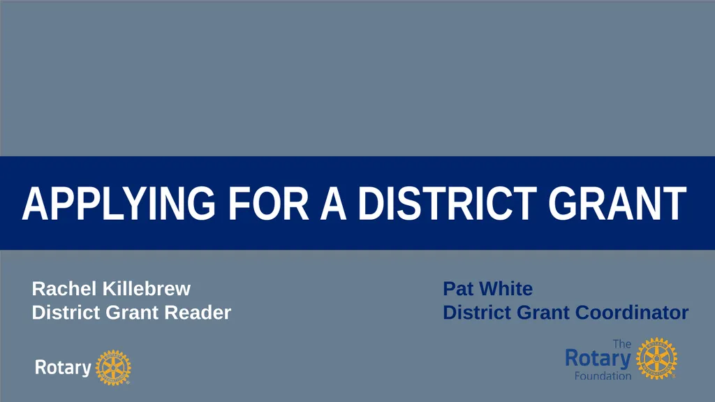TITLE D6780 Grant Qualification & Management - slide 35 of 58