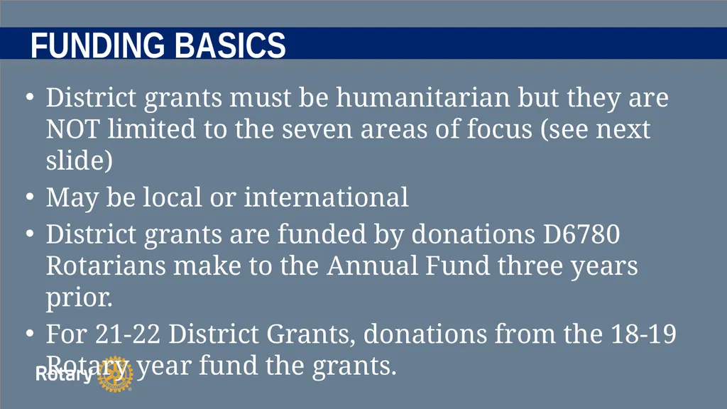 TITLE D6780 Grant Qualification & Management - slide 11 of 58