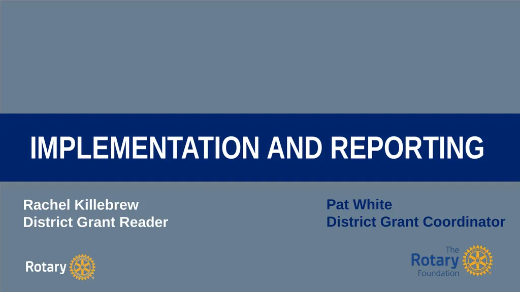 TITLE D6780 Grant Qualification & Management - slide 45 of 58