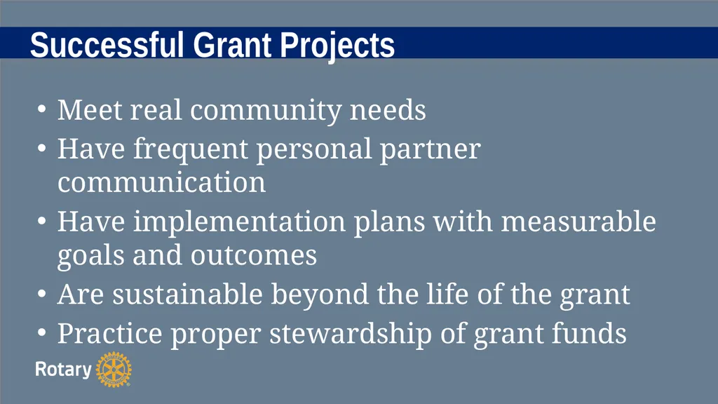 TITLE D6780 Grant Qualification & Management - slide 27 of 58