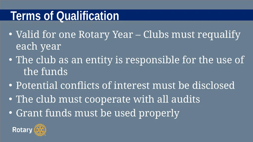 TITLE D6780 Grant Qualification & Management - slide 17 of 58