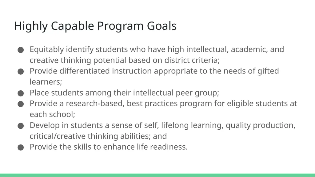 Woodland School District Highly Capable Program - slide 4 of 11