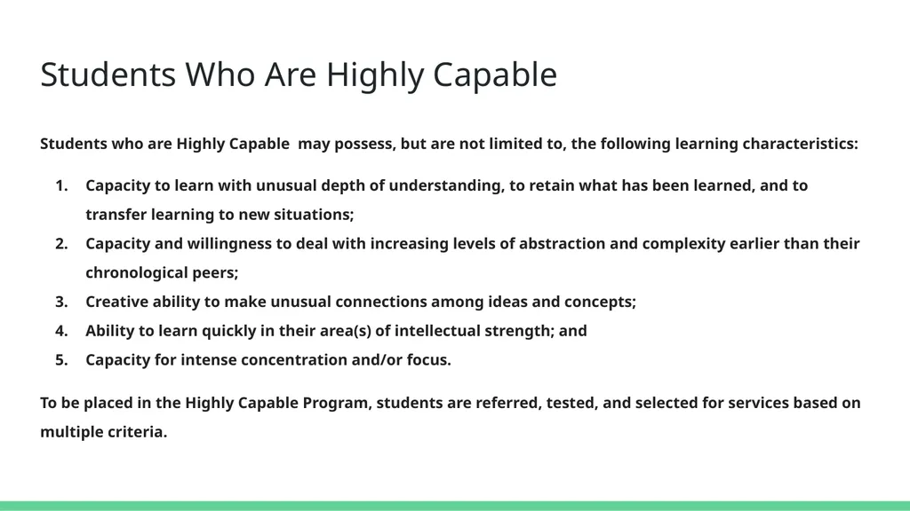 Woodland School District Highly Capable Program - slide 3 of 11