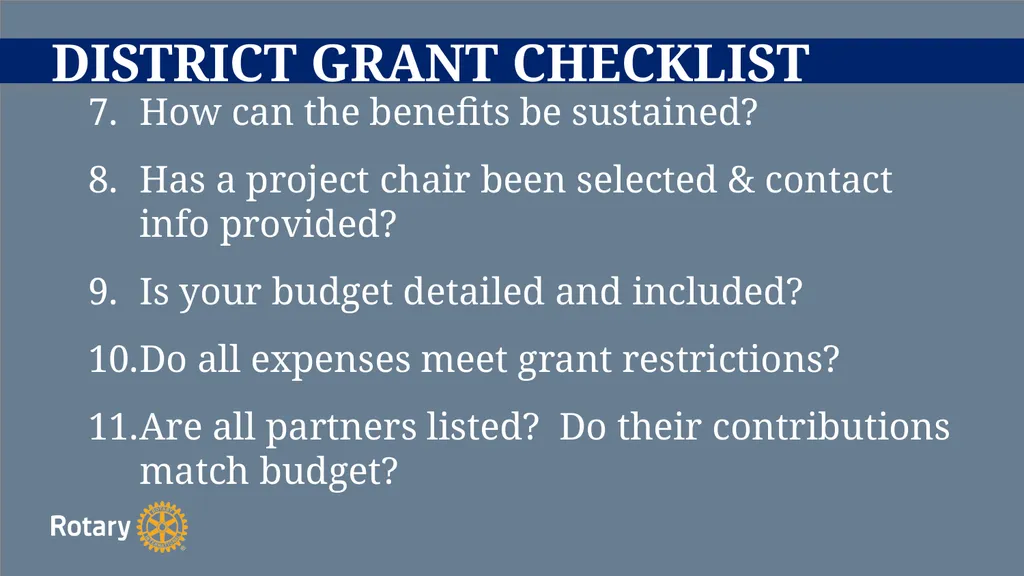 TITLE D6780 Grant Qualification & Management - slide 36 of 52