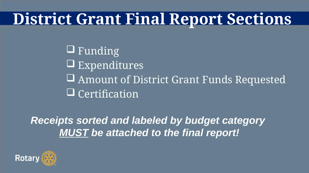 TITLE D6780 Grant Qualification & Management - slide 47 of 52
