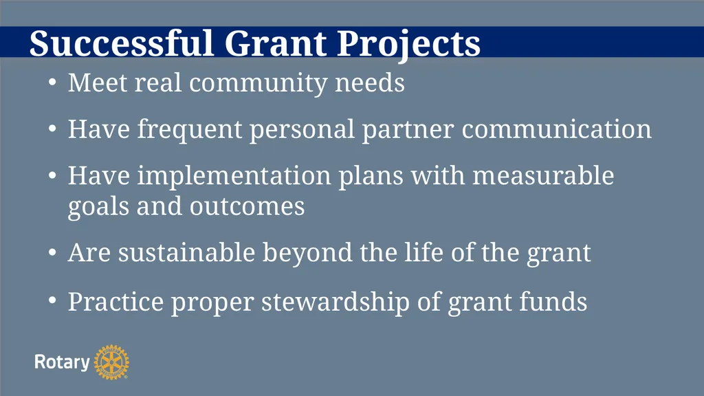 TITLE D6780 Grant Qualification & Management - slide 23 of 52
