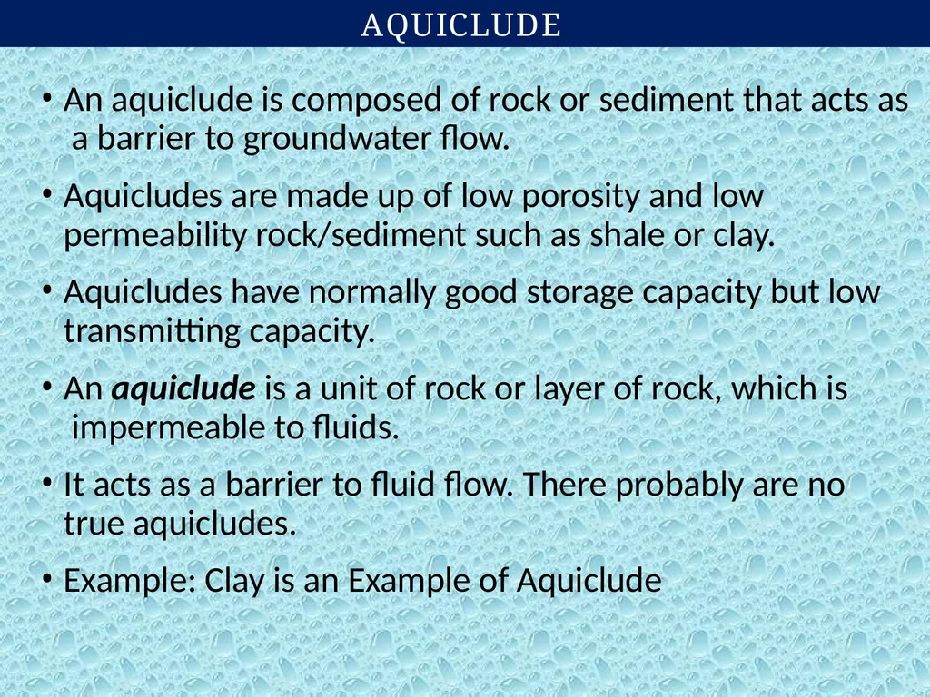 GROUND WATER DEFINITION OF GROUND WATER - slide 15 of 34