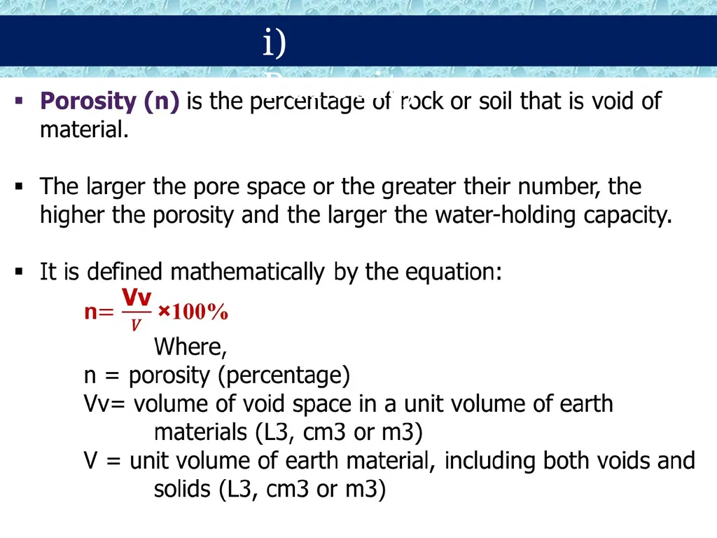 GROUND WATER DEFINITION OF GROUND WATER - slide 20 of 34