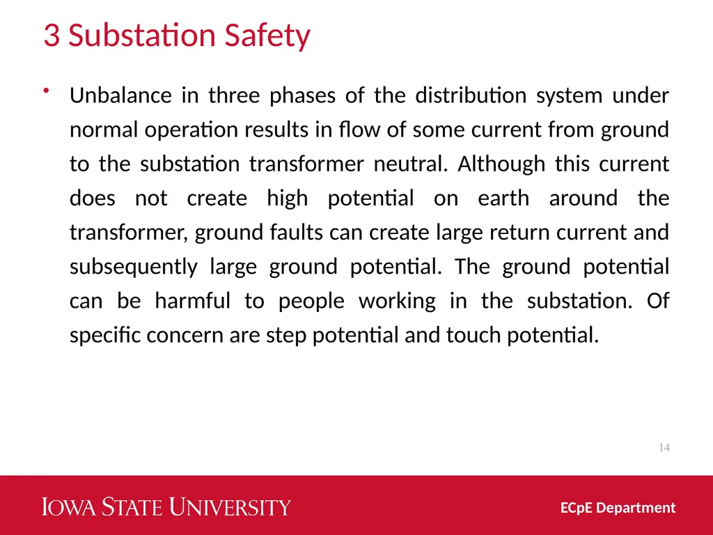 Distribution System Grounding Dr. Zhaoyu Wang 1113 - slide 14 of 27