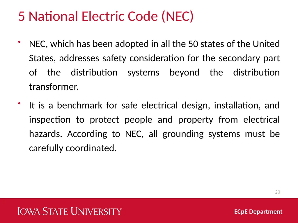 Distribution System Grounding Dr. Zhaoyu Wang 1113 - slide 20 of 27