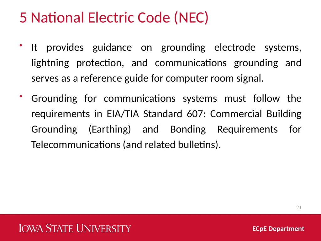 Distribution System Grounding Dr. Zhaoyu Wang 1113 - slide 21 of 27