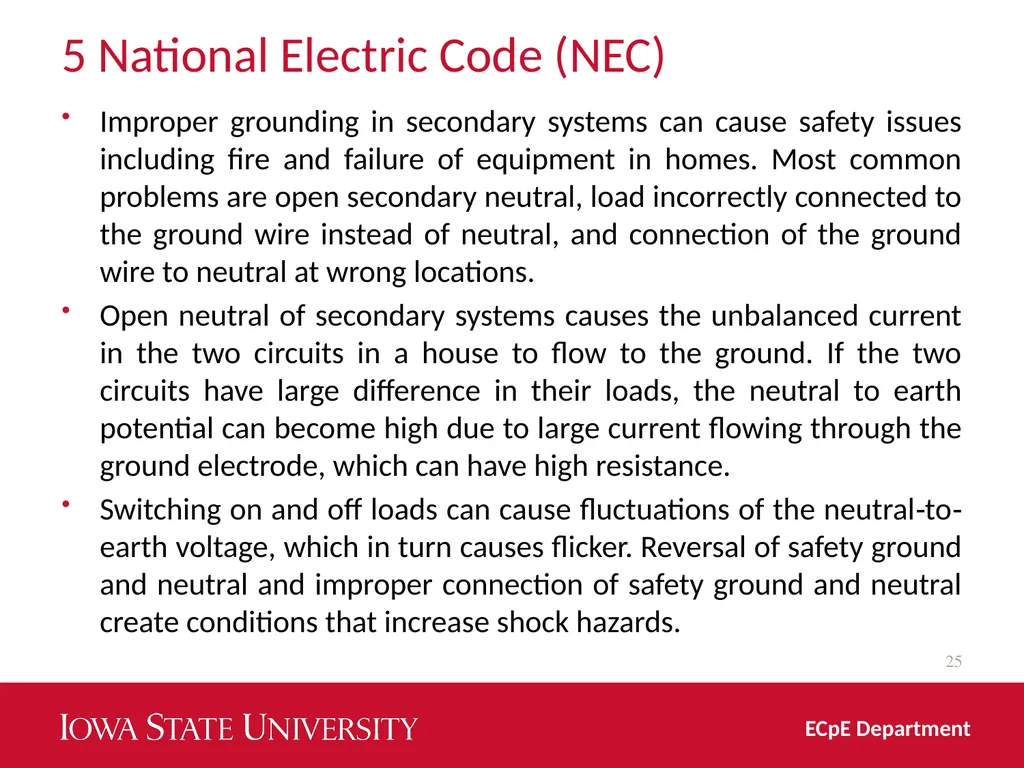 Distribution System Grounding Dr. Zhaoyu Wang 1113 - slide 25 of 27