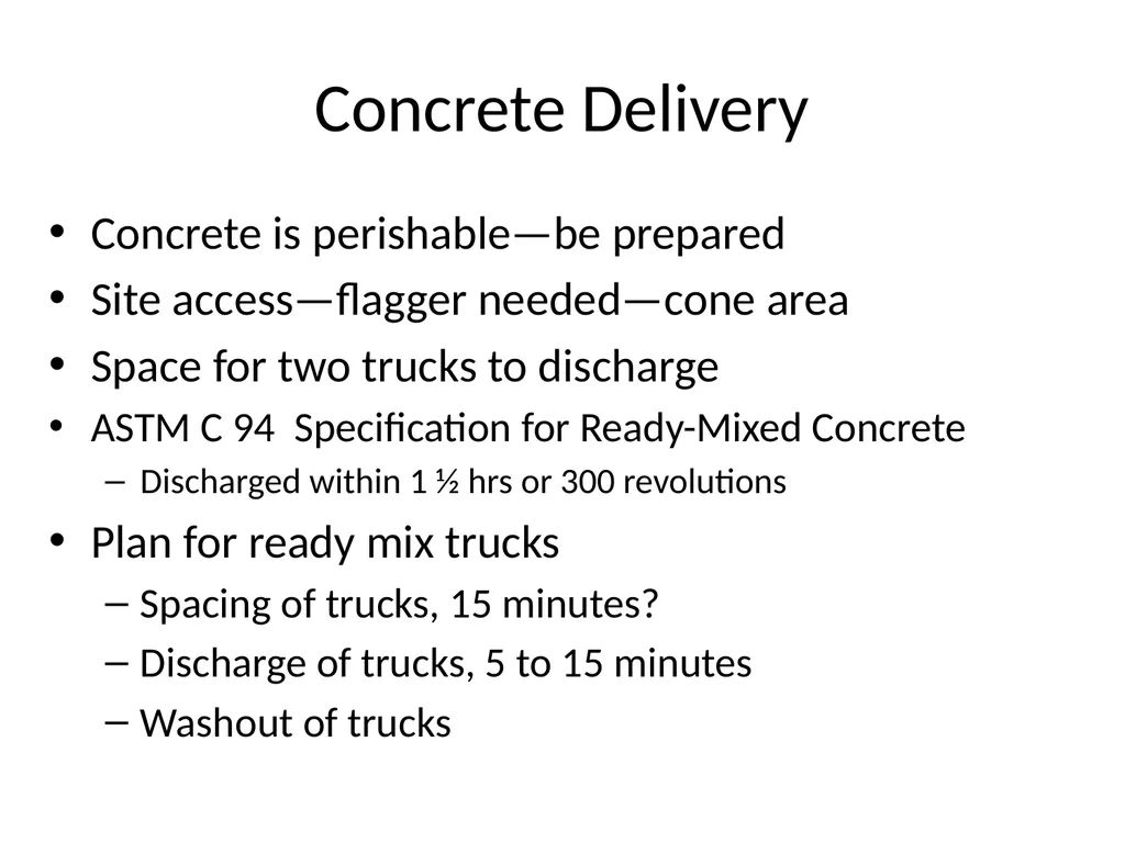 Planning for slab-on-ground placement Chapter 1 - slide 8 of 19