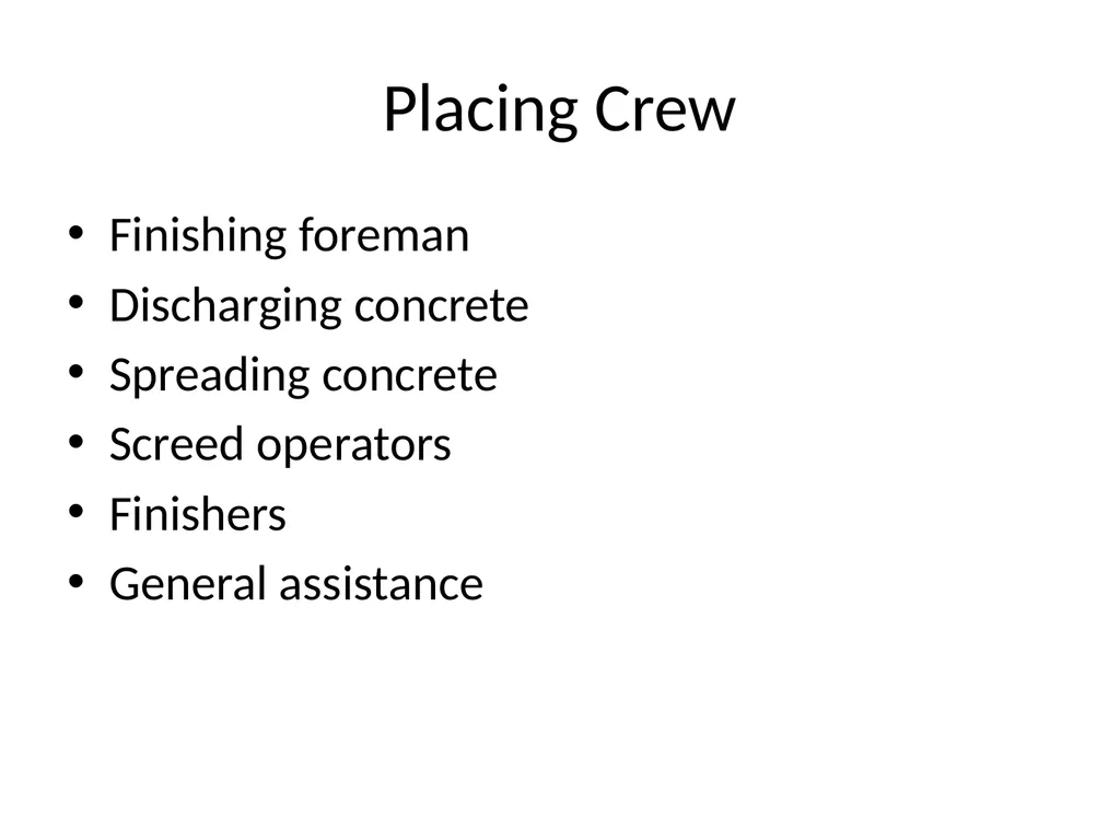 Planning for slab-on-ground placement Chapter 1 - slide 12 of 19