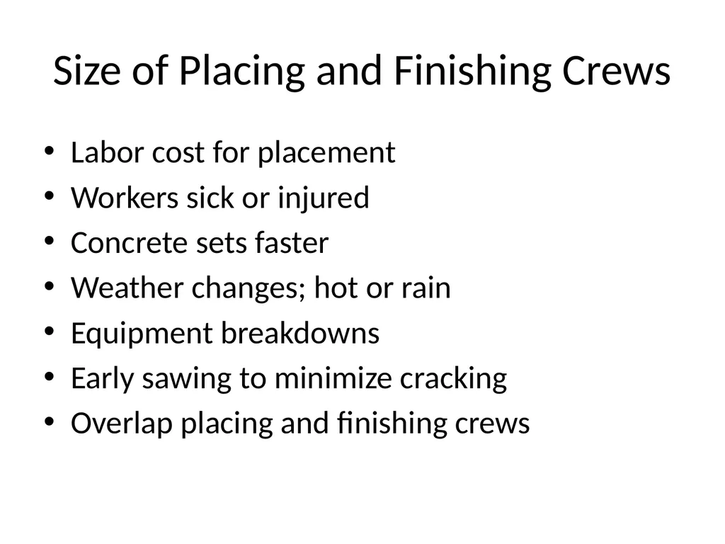 Planning for slab-on-ground placement Chapter 1 - slide 11 of 19