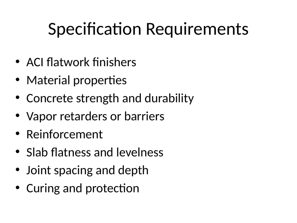 Planning for slab-on-ground placement Chapter 1 - slide 3 of 19