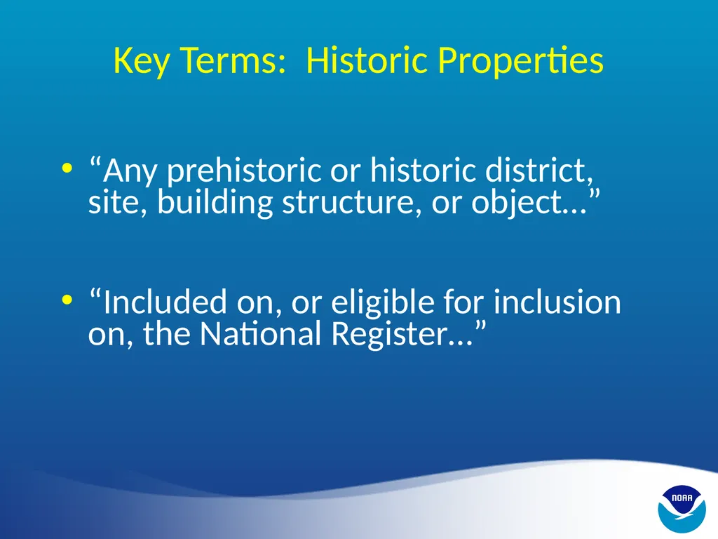 CHAPTER 9: State/Federal National Historic - slide 8 of 18