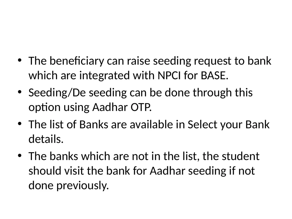 Bharat Aadhar Seeding Enabler(BASE) National - slide 5 of 5