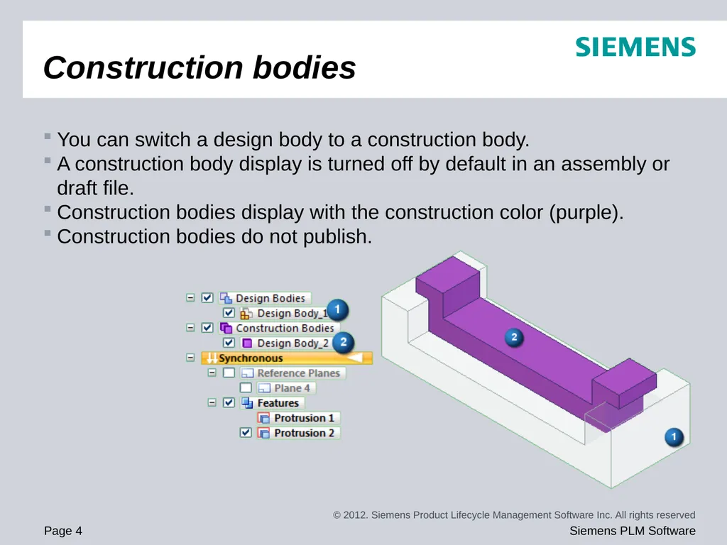 Solid Edge ST5 Training Multi-body modeling - slide 4 of 16