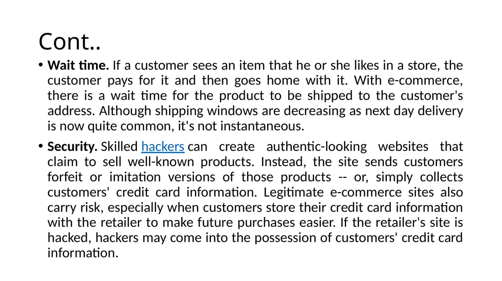 What is E-Commerce ? E-commerce is the buying and - slide 9 of 15
