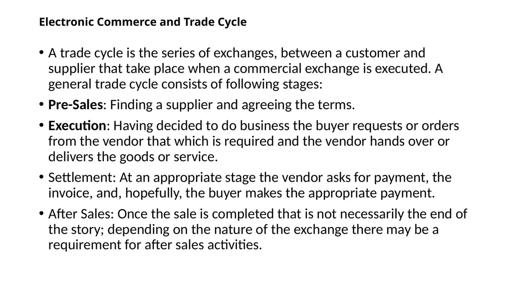What is E-Commerce ? E-commerce is the buying and - slide 10 of 15
