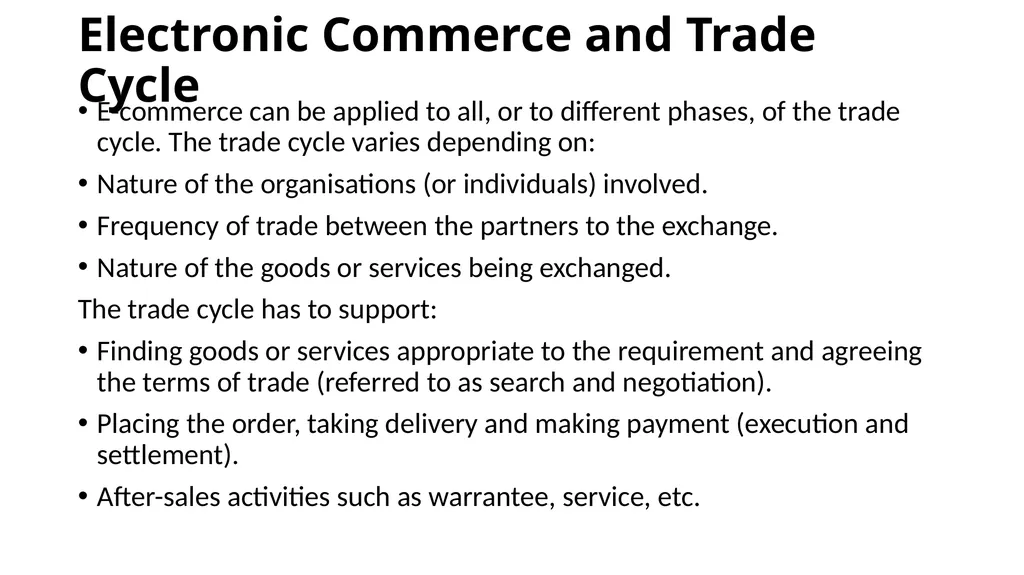 What is E-Commerce ? E-commerce is the buying and - slide 11 of 15