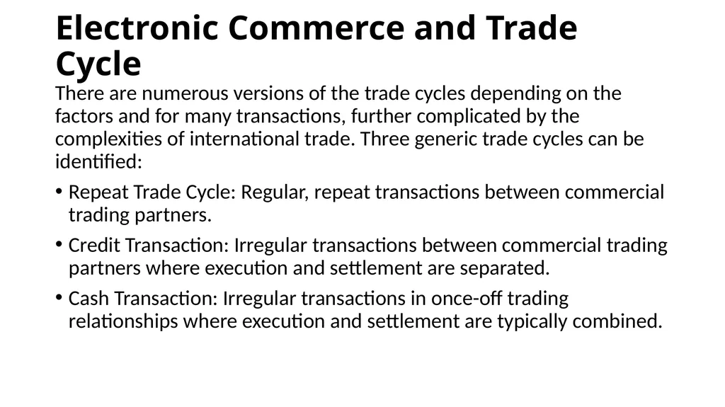 What is E-Commerce ? E-commerce is the buying and - slide 12 of 15