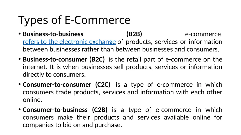 What is E-Commerce ? E-commerce is the buying and - slide 3 of 15