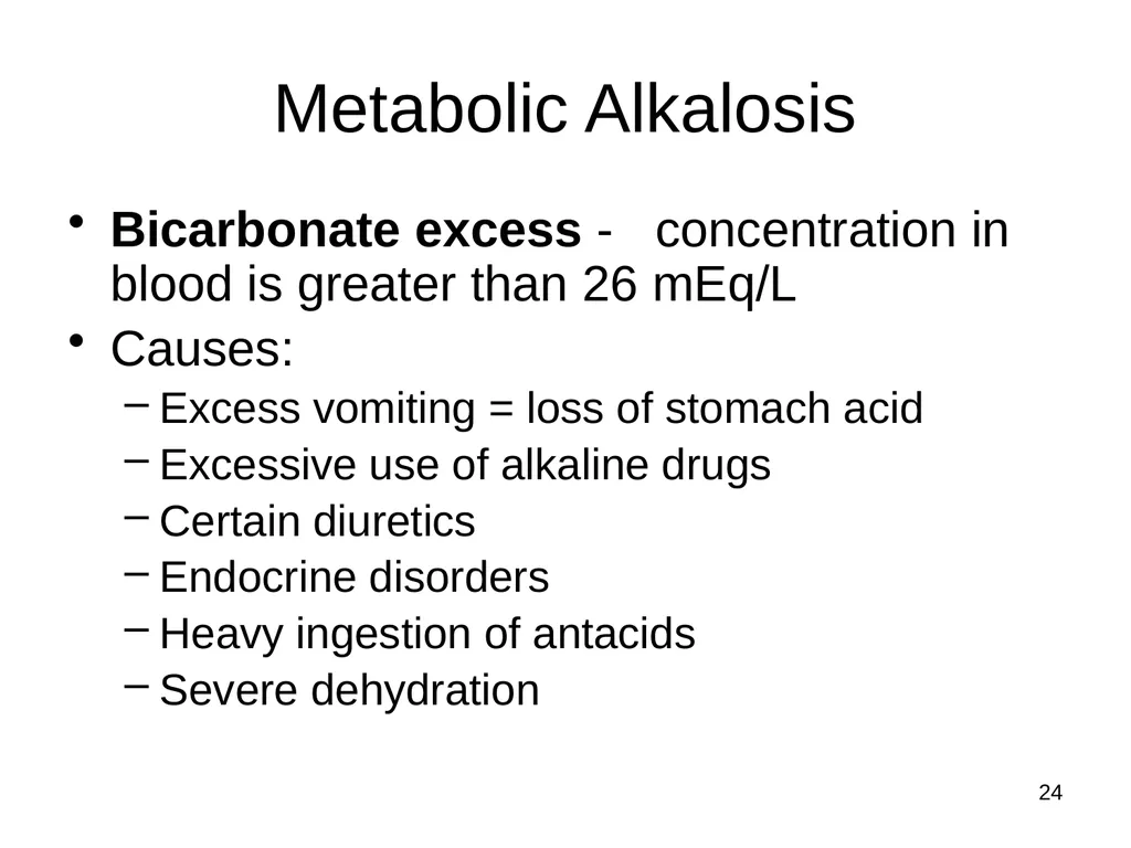 1 Acid and Base Balance and Imbalance 2 pH Review - slide 24 of 31