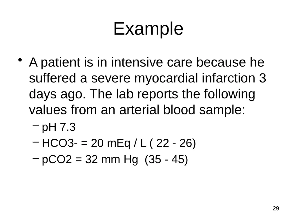 1 Acid and Base Balance and Imbalance 2 pH Review - slide 29 of 31