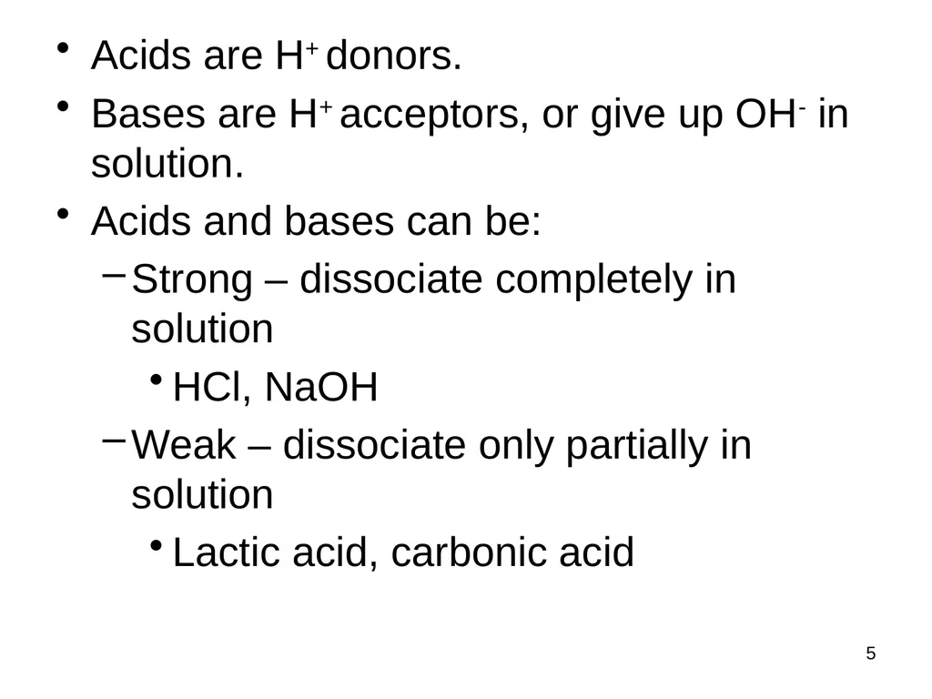 1 Acid and Base Balance and Imbalance 2 pH Review - slide 5 of 31