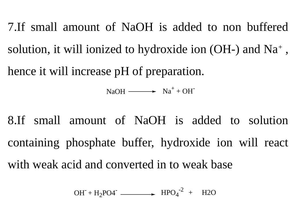 Acid, Base and Buffer Arrhenius Acid base theory - slide 13 of 36