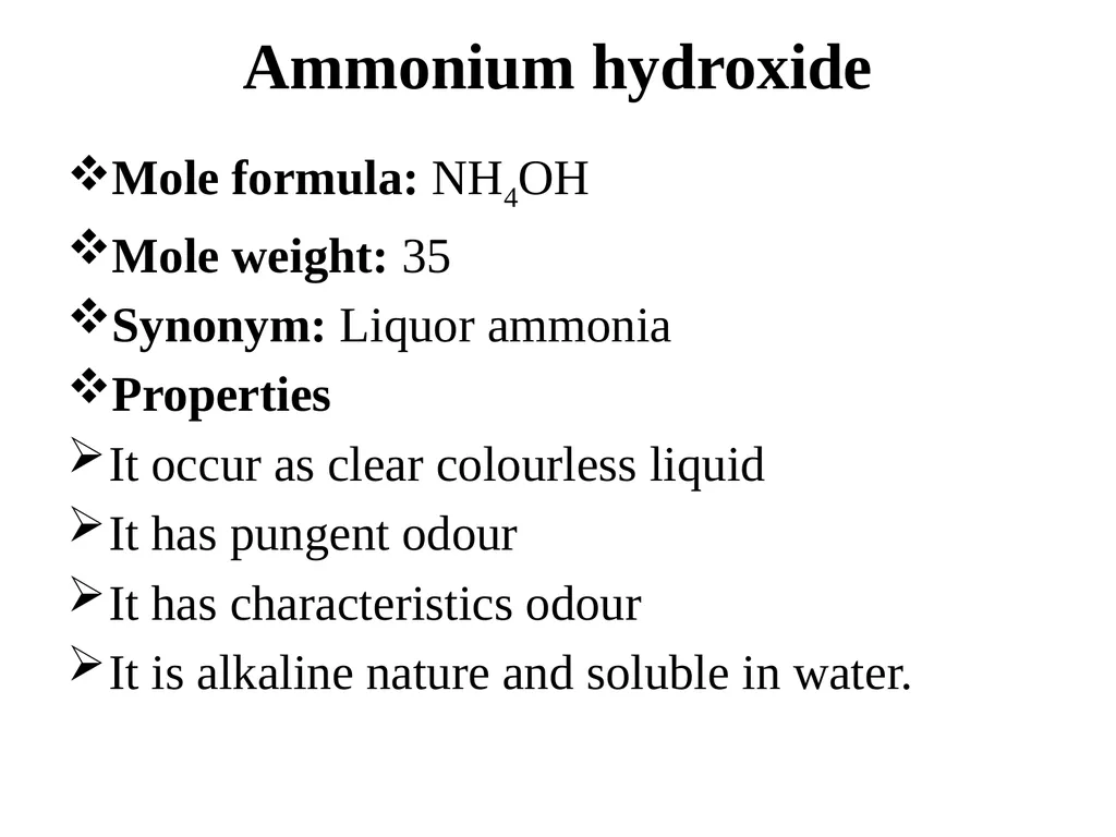 Acid, Base and Buffer Arrhenius Acid base theory - slide 33 of 36