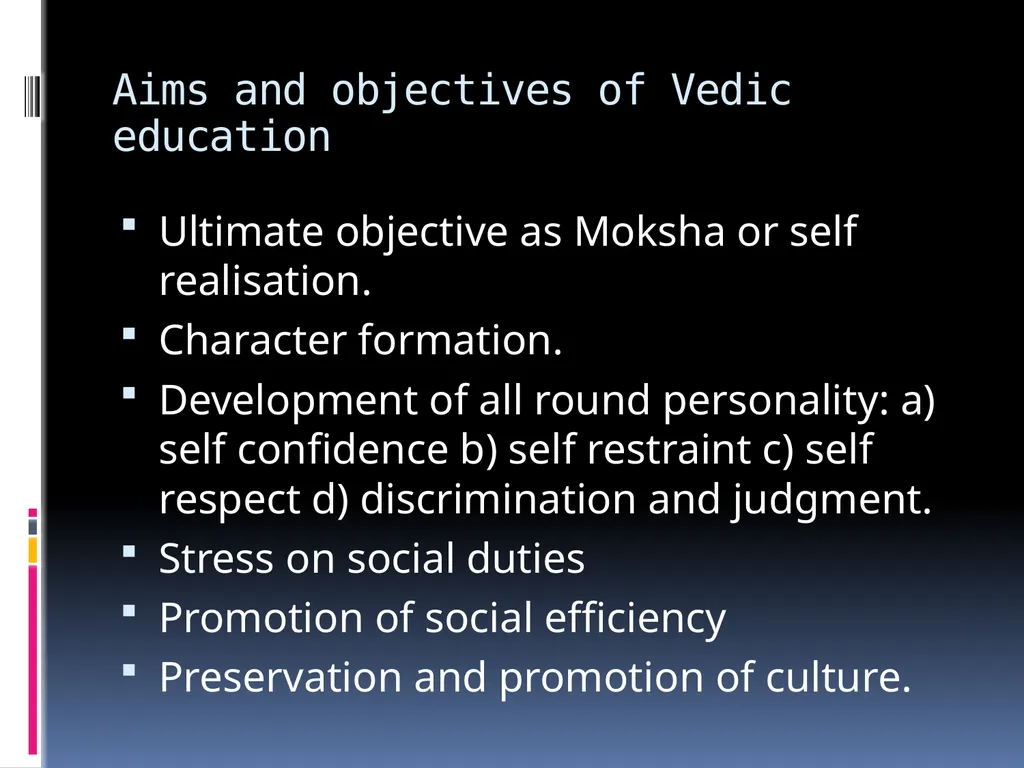 Education in ancient India History of Indian - slide 6 of 13