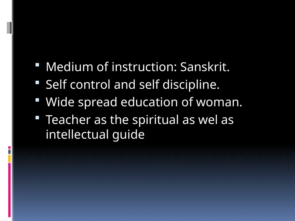 Education in ancient India History of Indian - slide 10 of 13
