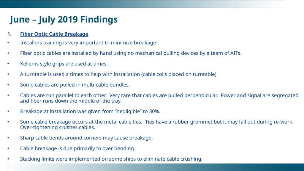 Shipboard Fiber Optic Cables Design Enhancements - slide 9 of 14