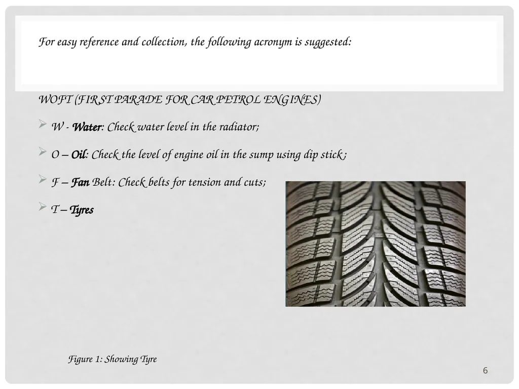 VEHICLE MAINTENANCE AND FIRE PROTECTION AND - slide 6 of 26