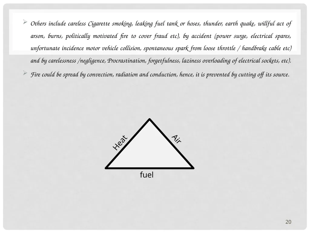 VEHICLE MAINTENANCE AND FIRE PROTECTION AND - slide 20 of 26