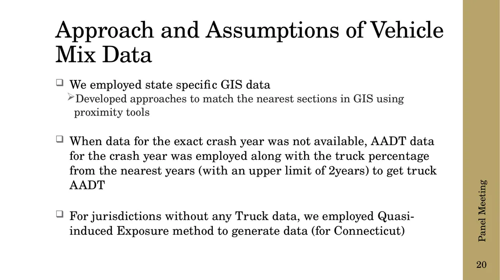 The following presentation is supplemental to - slide 20 of 43