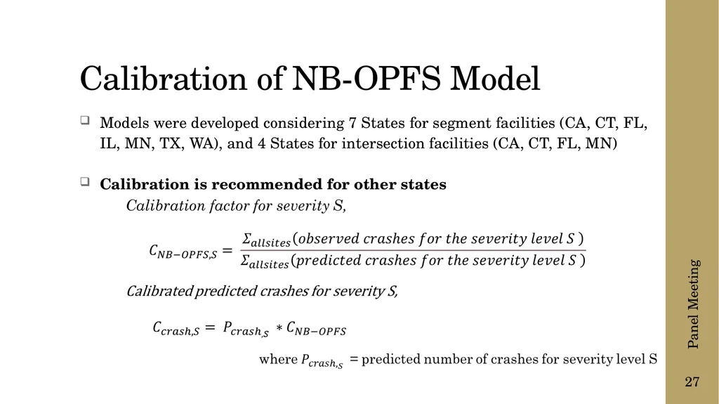 The following presentation is supplemental to - slide 27 of 43