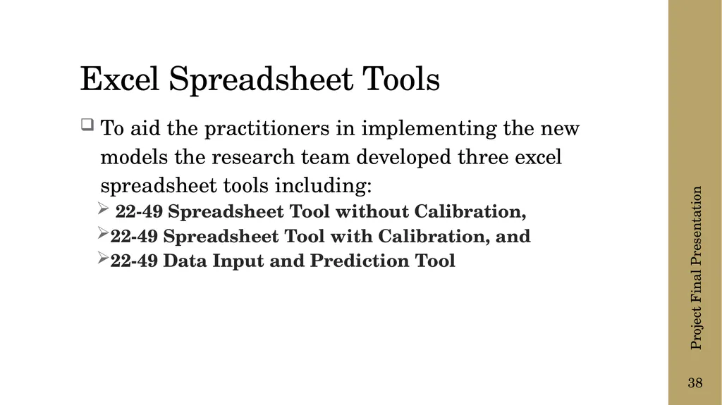 The following presentation is supplemental to - slide 38 of 43
