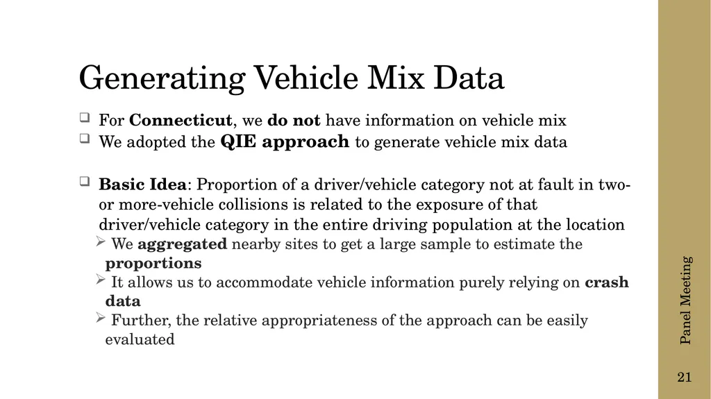 The following presentation is supplemental to - slide 21 of 43