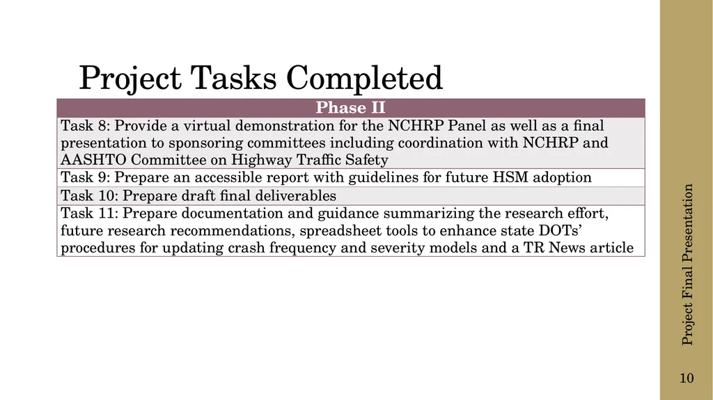 The following presentation is supplemental to - slide 10 of 43