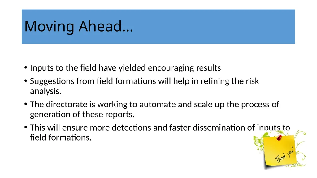 Risk Analysis for GST Enforcement 1 Presentation - slide 9 of 9