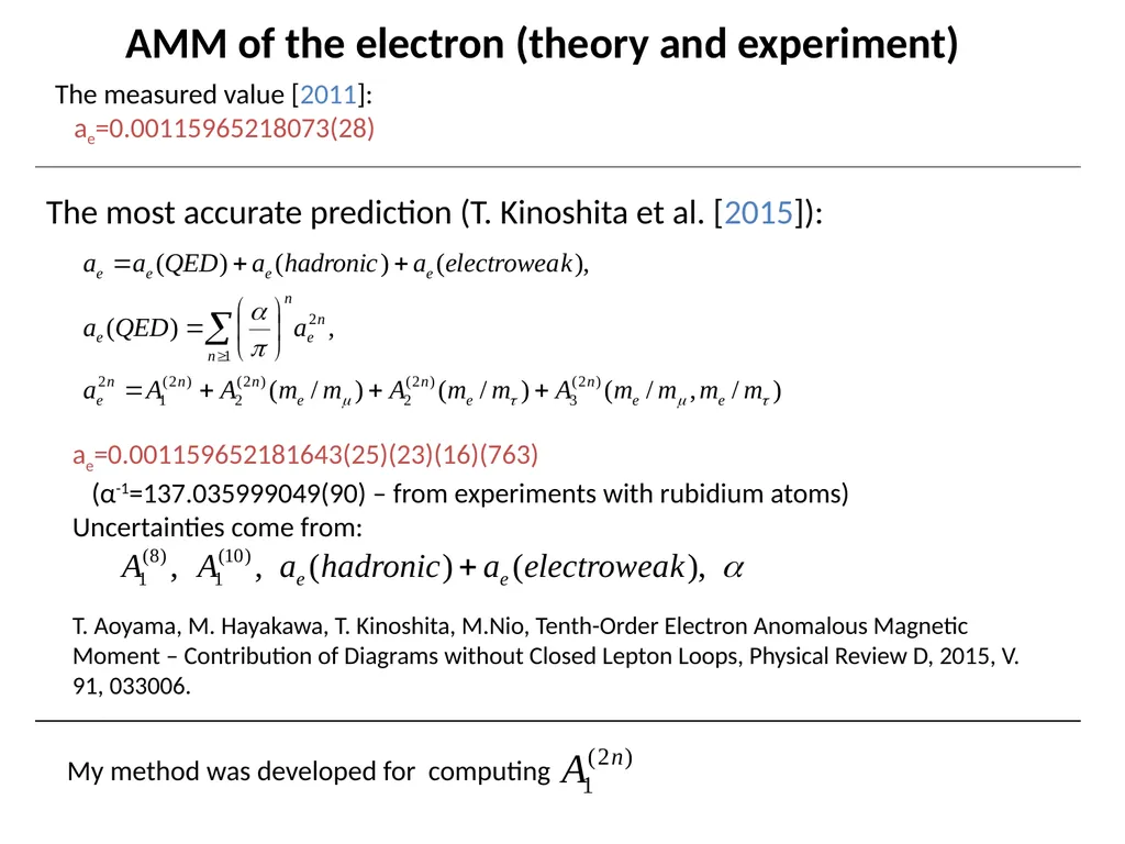 A Simple Subtraction Procedure for Calculation of - slide 3 of 14